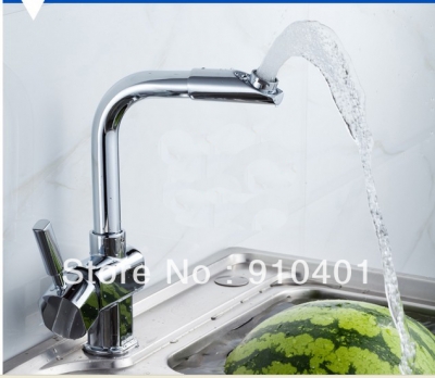Wholesale And Retail Promotion Deck Mounted Bathroom Basin Faucet Kitchen Sink Mixer Tap Single Handle Faucet [Chrome Faucet-1609|]