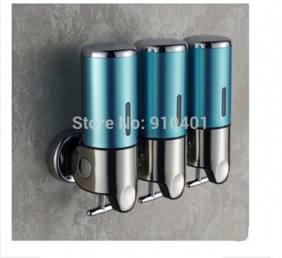 Wholesale And Retail Promotion Luxury Bathroom Green Touch Soap Box Liquid Shampoo Bottle Soap Dispenser 3 Box