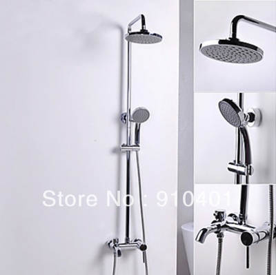 Wholesale And Retail Promotion Luxury Rain Bathroom Tub Shower Set Faucet Shower Column Mixer Tap Wall Mounted