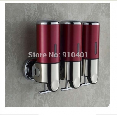 Wholesale And Retail Promotion Luxury Wall Mounted Touch Soap Box Liquid Shampoo Bottle Soap Dispenser 3 Box