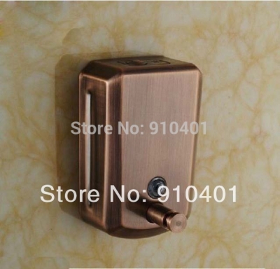 Wholesale And Retail Promotion NEW Antique Style Brass Bathroom Square Liquid Soap Dispenser 800ML Wall Mounted [Soap Dispenser Soap Dish-4209|]