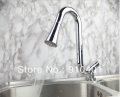Wholesale And Retail Promotion NEW Design Polished Chrome Brass Bathroom Basin Faucet Single Handle Mixer Tap