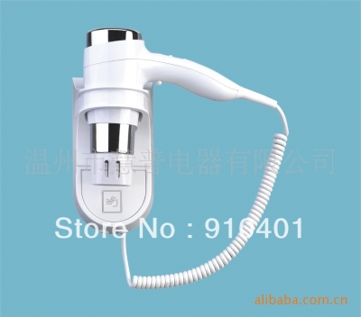 Wholesale And Retail Promotion Wall-Mounted Hair Dryer Bathroom Professional High Power Hair Dryer White Color [Hand dryer Skin dryer hair dryer-2987|]