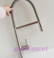 Wholesale And Retail Pull Out Brushed Nickel Kitchen Mixer Tap Brass Single Handle Vessel Sink Faucet Mixer Tap