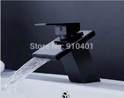 Wholesale and retail Promotion Luxury Oil Rubbed Bronze Waterfall Bathroom Basin Faucet Vanity Sink Mixer Tap