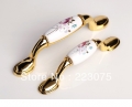 -96mm tulip gold handle and knobs / drawer pull /furniture hardware handle / door pull C:96mm