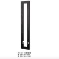 1Pair Store Stainless Steel Glass Door Handle Rectangle Pull 24 Inches Furniture Hardware