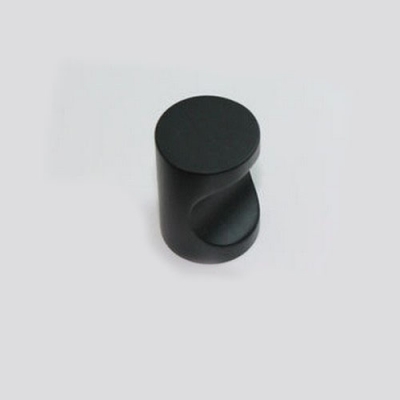 Cabinet Knob Handle Space Aluminum Solid Black Cupboard Drawer Kitchen Handles Pulls Single Hole 18mm