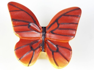 Colorful Beautiful Resin Butterfly Cabinet Cupboard Drawer Knob Pulls Handle MBS006-1