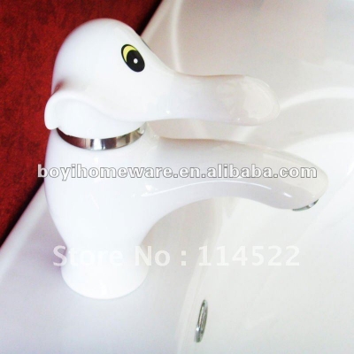 Elephant tap Ceramic animal faucet single lever antique faucet mixer designer faucet 24sets/lot wholesale&retail 7127W