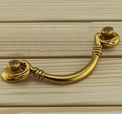 Hanging handle European copper furnitrue handle antique european-style handle cupboard knob drawer handle [European brass knobs-561|]