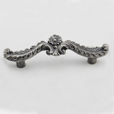New classical European contracted style flower cupboard door drawer knobs ancient silver furniture handle/personality pulls [Ancient silver knobs-77|]