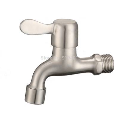 Wholesale And Retail Promotion Brushed Nickel Wall Mounted Bathroom Small Faucet Single Handle Pool Faucet Tap