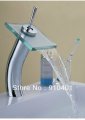 Wholesale And Retail Promotion Elegant Chrome Brass Waterfall Tall Style Bathroom Basin Faucet Swivel Handle