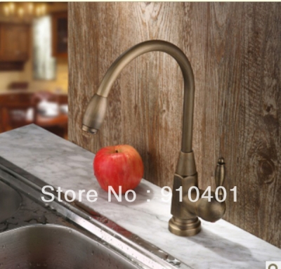 Wholesale And Retail Promotion Euro Style Antique Bronze Kitchen Bar Sink Faucet Swivel Spout Sink Mixer Tap