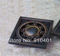 Wholesale And Retail Promotion Luxury Oil Rubbed Bronze Flower Carved Art Drain Bathroom Shower Waste Drainer