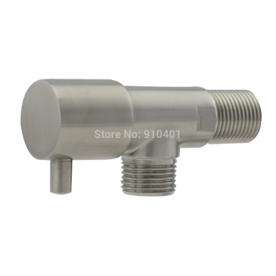 Wholesale And Retail Promotion NEW Brushed Nickel Wall Mounted Bathroom Toilet Angle Valve Single Handle Valve