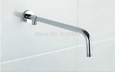 Wholesale And Retail Promotion NEW Wall Mounted Round Style Bathroom Shower Arm Shower Replacement Bar Chrome [Bath Accessories-682|]