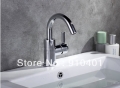 Wholesale And Retail Promotion Polished Chrome Brass Bathroom Basin Faucet Swivel Spout Sink Mixer Tap 1 Handle