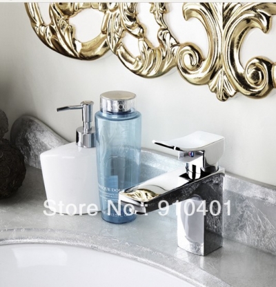 Wholesale And Retail Promotion Polished Chrome Brass Bathroom Faucet Single Handle Basin Vanity Sink Mixer Tap