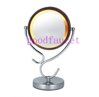 Wholesale And Retail Two side 3X-1X magnifying Desktop W/ LED Light Beauty Make up Cosmetology Mirror Deck Mount [Make-up mirror-3589|]