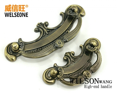 Wholesale Furniture handles European Antique 94*45mm Cabinet knobs and handles Drawer knobs Drawer handle 10pcs/lot Freeshipping [Handle-62|]