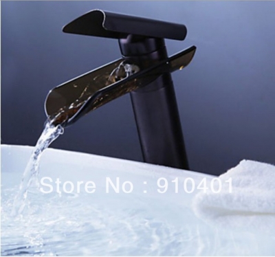 Wholesale and retail Promotion Luxury Oil Rubbed Bronze Waterfall Bathroom Basin Faucet Single Lever Mixer Tap