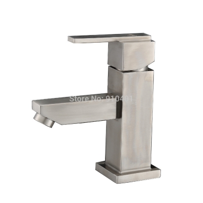 Wholesale and retail Promotion Modern Square Style Bathroom Basin Faucet Single Handle Vanity Sink Mixer Tap