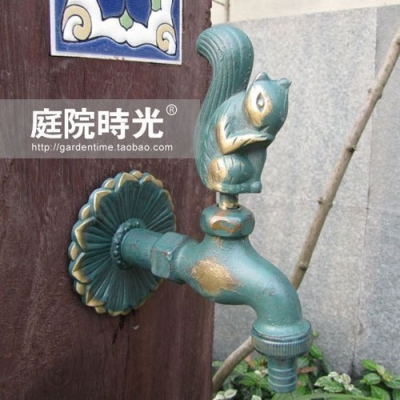 Brass Copper animal faucet tap pool tap bronze squirrel garden tap garden hardware garden bibcocks