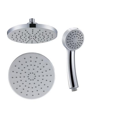Classic NEW round rain bathroom shower head and high pressure water hand spray chrome [Shower head &hand shower-4165|]