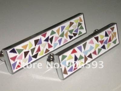 Colourful mosaic porcelain cabinet handle\\12pcs lot free shipping\\furniture handle [Colourful mosaic porcelain furniture handle-61|]