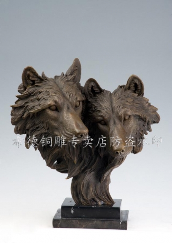 Copper sculpture soft crafts gift animal sculpture double dw-003