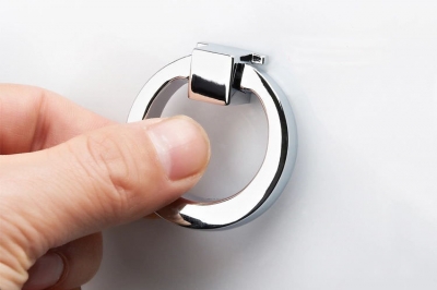 Free Shipping Bright Chrome plated cabinet knob / zinc alloy drawer pull ring hardware for kitchen [Modernhandles-760|]