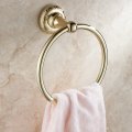 Gold brass towel ring, fashion towel bathroom shelf, bathroom towel ring