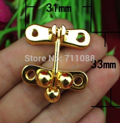 Three imitation gold bead clasp buckle box gift box wooden bead buckle clasp pearl buttons [Buckleaccessories-144|]