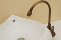Wholesale And Retail Promotion Antique Bronze Single Handle Bathroom Basin Sink Mixer Tap Faucet Swivel Spout