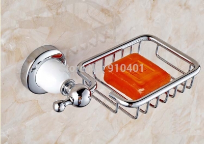 Wholesale And Retail Promotion Bathroom Chrome Brass Wall Mounted Soap Dish Holder Soap Basket