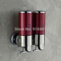 Wholesale And Retail Promotion Luxury Red Bathroom Kitchen Wall Mounted Touch Soap Box Liquid Shampoo Bottle