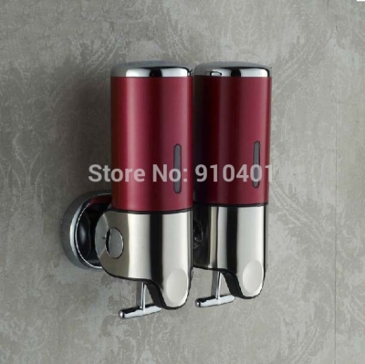 Wholesale And Retail Promotion Luxury Red Bathroom Kitchen Wall Mounted Touch Soap Box Liquid Shampoo Bottle [Soap Dispenser Soap Dish-4236|]
