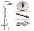 Wholesale And Retail Promotion Luxury Wall Mounted Thermostatic Shower Faucets set 8