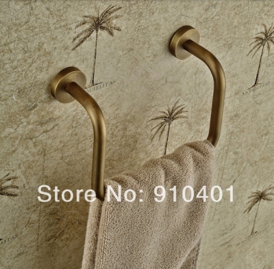 Wholesale And Retail Promotion NEW Antique Brass Bathroom Wall Mounted Clothes Towel Racks Shelf Towel Holder [Towel bar ring shelf-4809|]