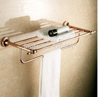 Wholesale And Retail Promotion NEW Luxury Hotel Bathroom Towel Rack Holder Bathroom Shelf With Towel Bar Hanger
