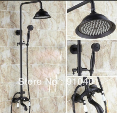 Wholesale And Retail Promotion NEW Oil Rubbed Bronze Bathroom Shower Faucet Set Bathtub Mixer Tap Shower Column [Oil Rubbed Bronze Shower-3903|]
