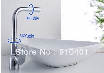 Wholesale And Retail Promotion Tall Style Bathroom Basin Faucet Chrome Finish Solid Brass Single Handle Faucet [Chrome Faucet-1604|]