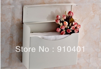 Wholesale And Retail Promotion White Painting Wall Mounted Toilet Paper Holder Toilet Paper Box [Toilet paper holder-4646|]