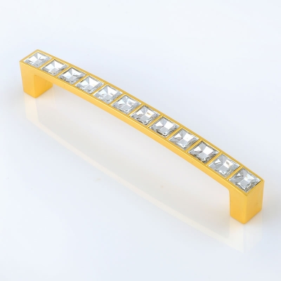 -gold crystal handle 128mm/ door handle / furniture hardward handle [CrystalHandles-481|]