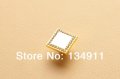 10pcs 27mm Square Golden Small Drawer Knobs Hardware Diamond High Quality Handle Furniture Kids Dresser Pulls Wholesale