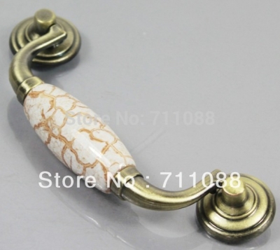 110mm European-style ceramic handle Cabinet door door drawer wardrobe handle [Marbleknob-383|]