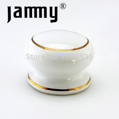 2PCS 2014 32MM white Ceramic knobs furniture decorative kitchen cabinet handle high quality armbry door pull