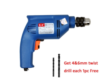 300W ELECTRIC DRILL ,Handle electric drill, Hand dtrill, Elelctric hand drill Steel 10mm,Wood 18mm [Others-793|]